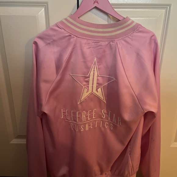 Jeffree star pink members only jacket just dry cleaned perfect condition. - Picture 6 of 9